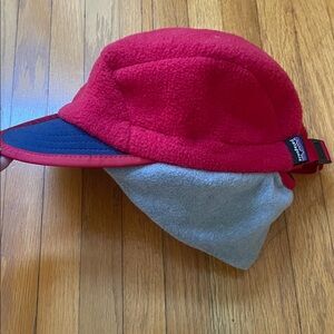 Patagonia 90s Synchilla Fleece Duck Bill Hat Red